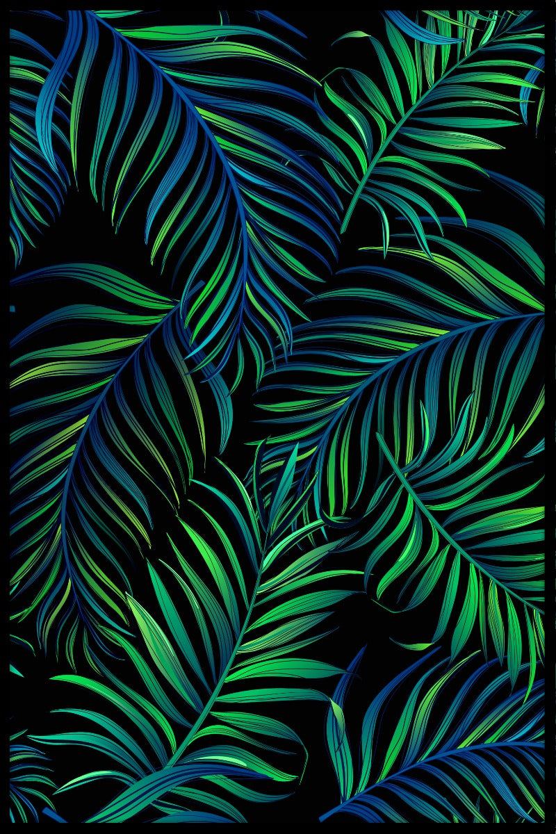 Gröna Palms Illustration poster