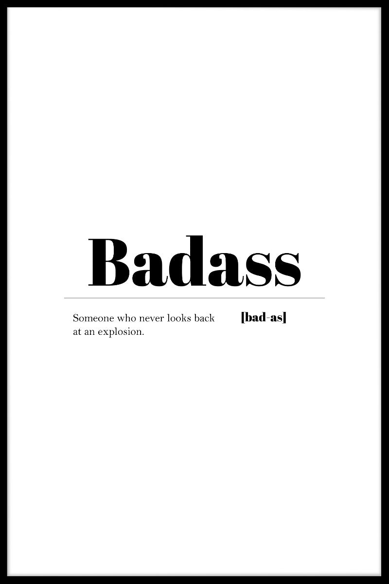 Badass poster