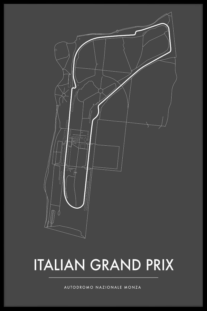 Monza italienska GP affisch-s