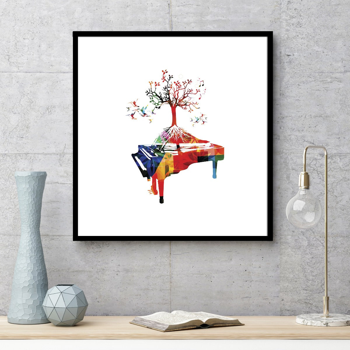 Piano Illustration poster