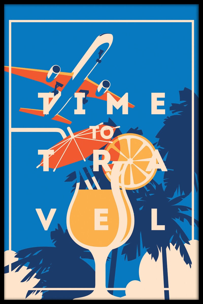 Dags att resa Vintage N02 poster