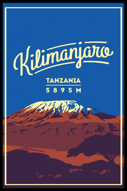 Kilimanjaro vintage poster