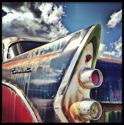 Vintage bil rost poster