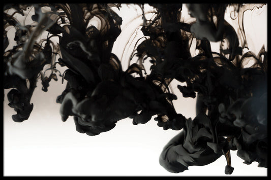 Svart bläck i vatten poster