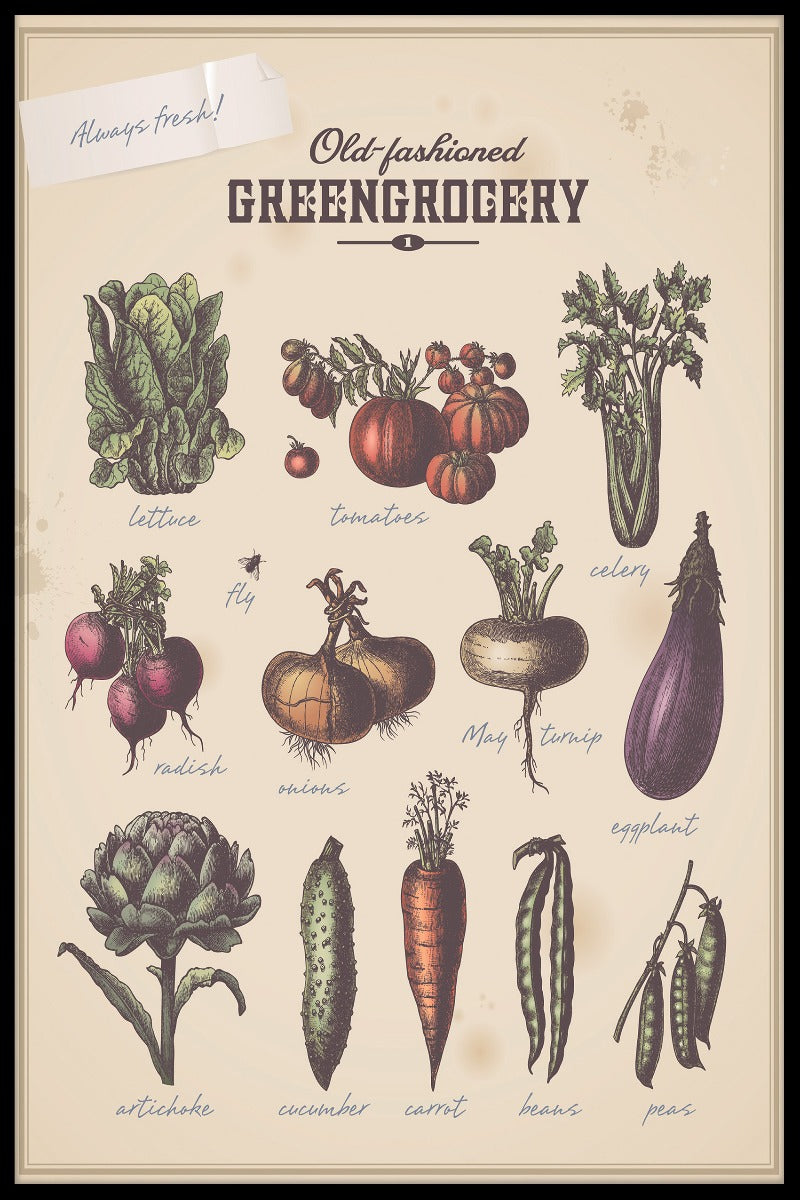 Grönsaksaffär poster