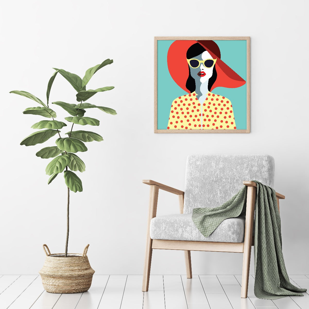 Retro Lady N02 poster