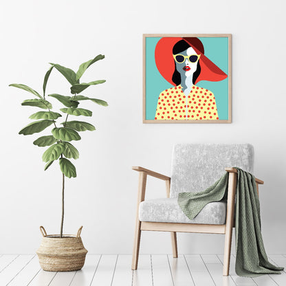 Retro Lady N02 poster