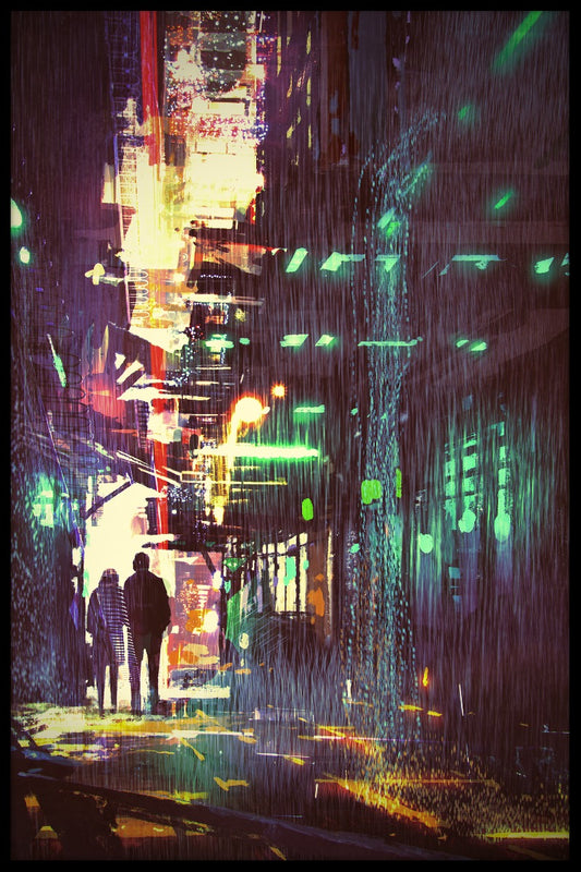 City Street Painting N03 poster