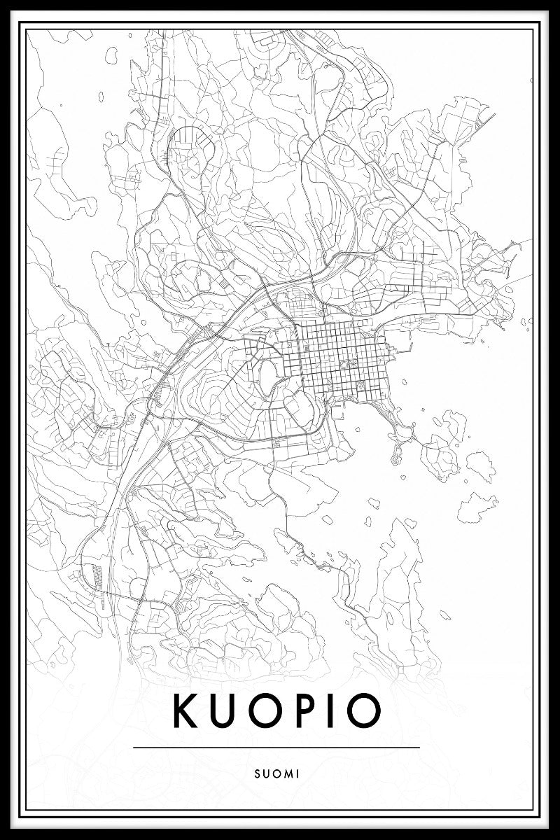 Kuopio kartposter