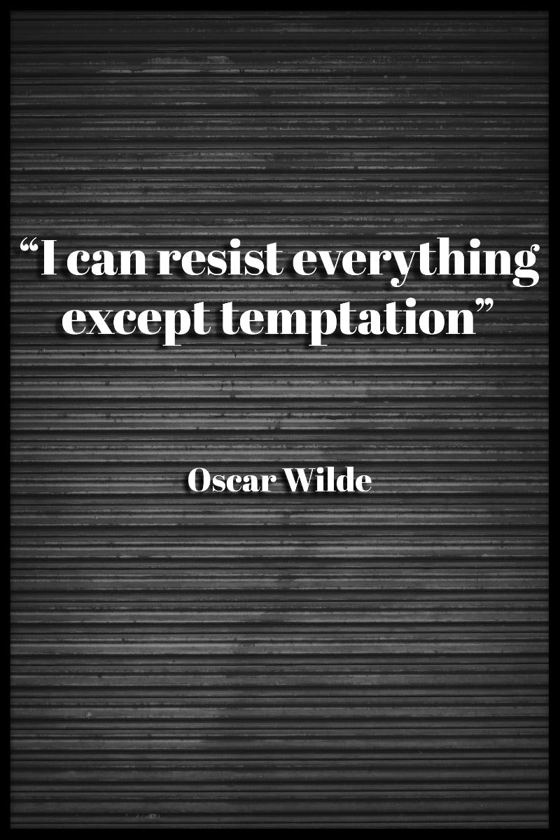 poster Jag kan motstå allt