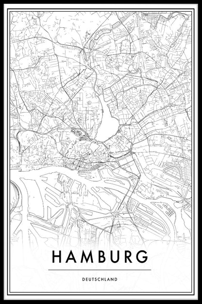 Hamburg kartposter