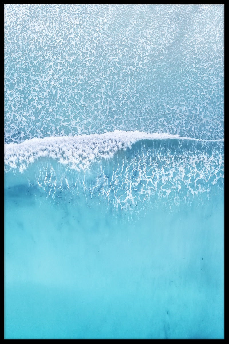 Aerial Beach Wave poster