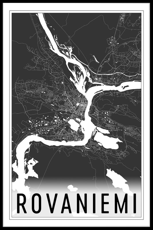 Rovaniemi Karta N02 poster