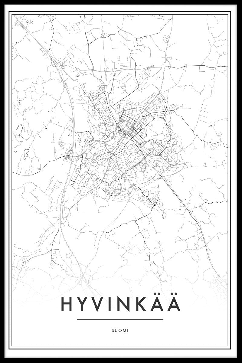 Hyvinkää kartposter