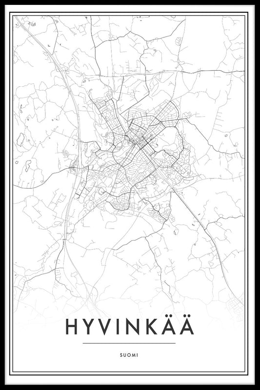 Hyvinkää kartposter