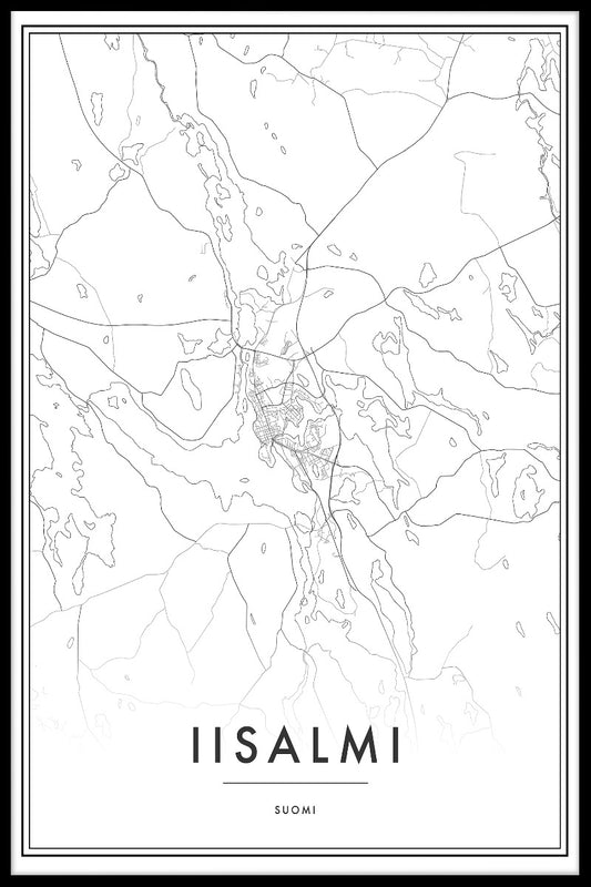 Iisalmi kartposter