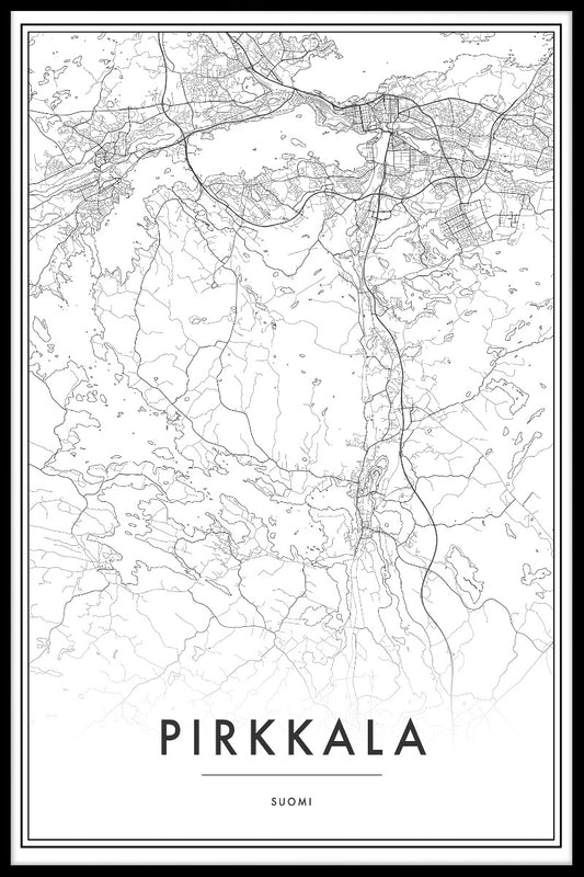 Pirkkala Karta Poster-s