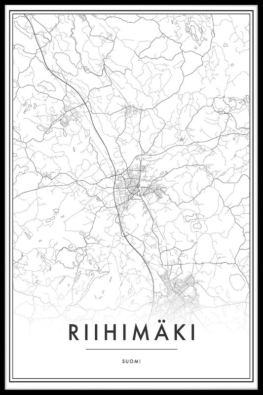 Riihimäki kartposter