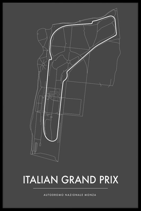Monza italienska GP poster