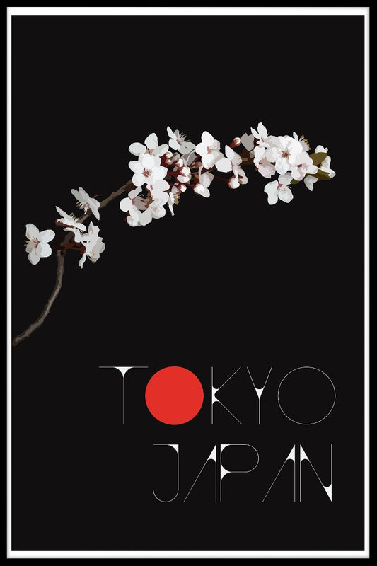 Tokyo Japan blommaposter