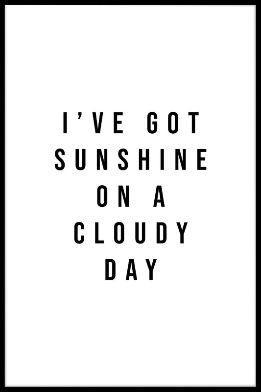 Jag har en solskenposter