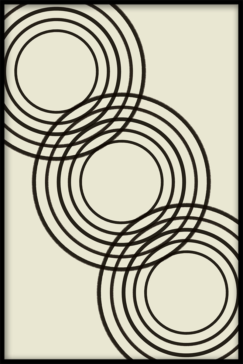 Abstrakt ringar konstposter