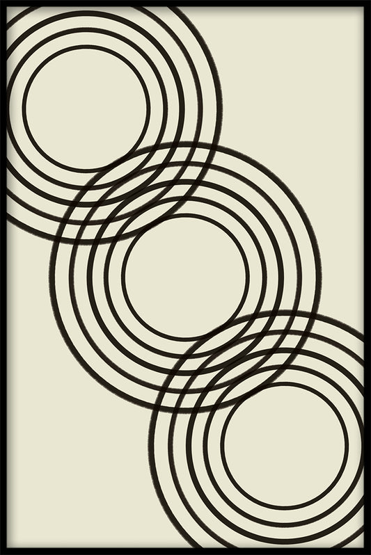 Abstrakt ringar konstposter