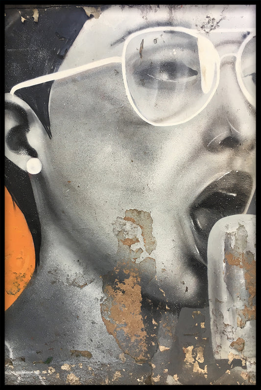 Äta glass abstrakt poster