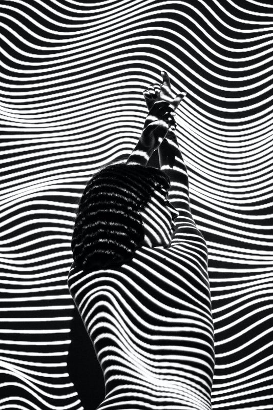 Abstrakt svartvitt N01 poster