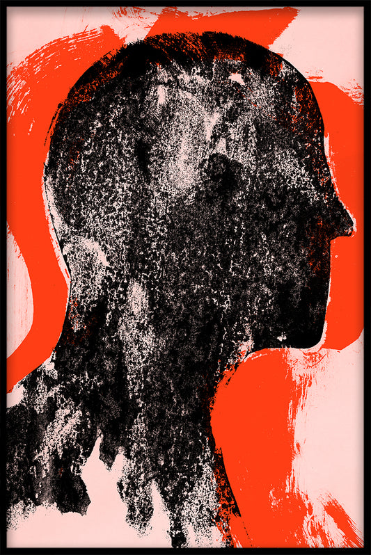 Abstrakt ansiktsaffisch-pp