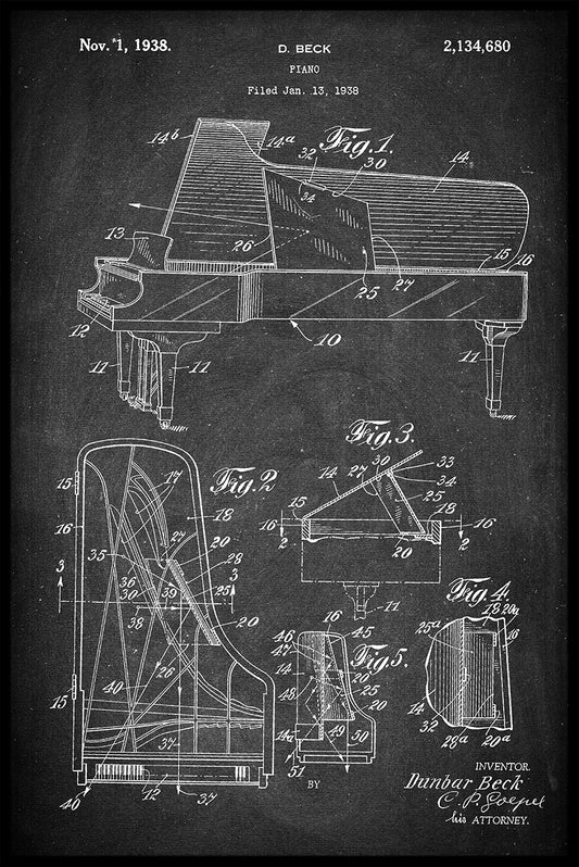 Pianopatentposter