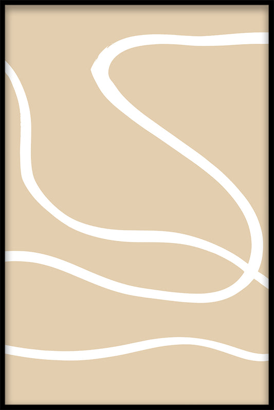Beige Lines 01 poster