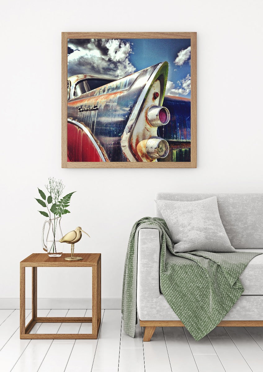 Vintage bil rost poster