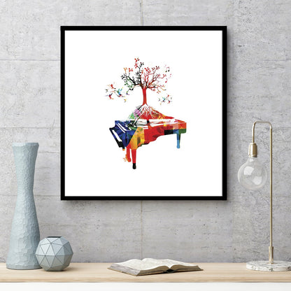 Piano Illustration poster