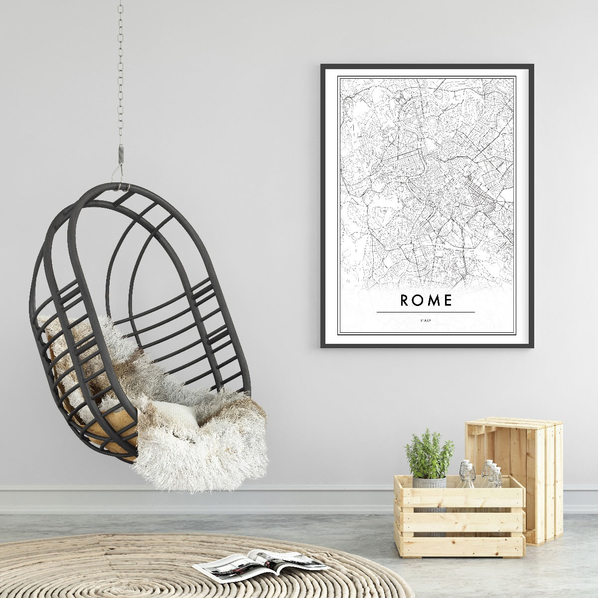 Rom Italien kartposter