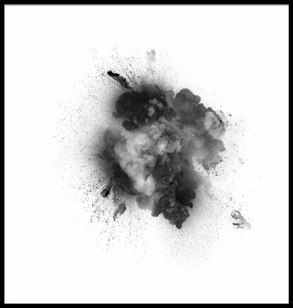 Svart Explosion Illustration poster