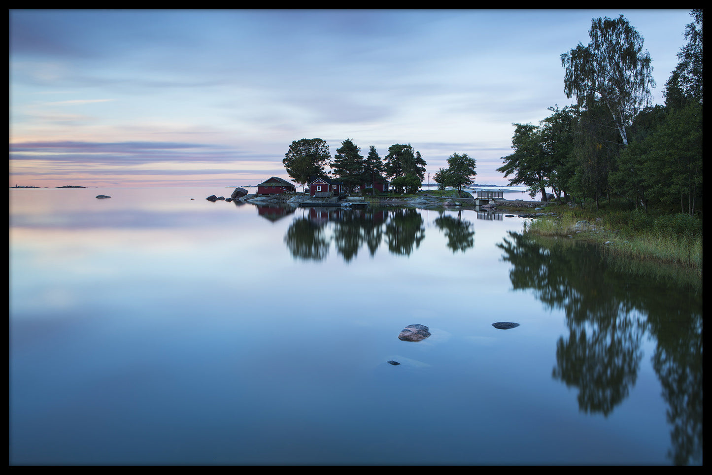 poster för skärgårdsreflektioner