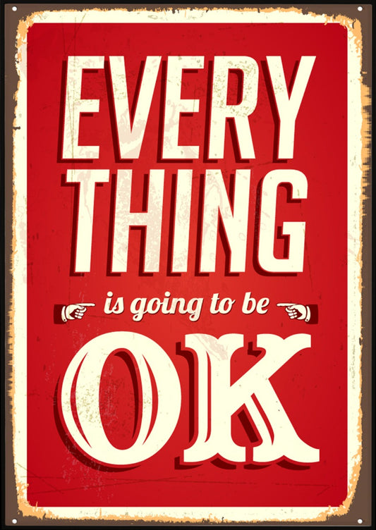Allt OK Vintage poster